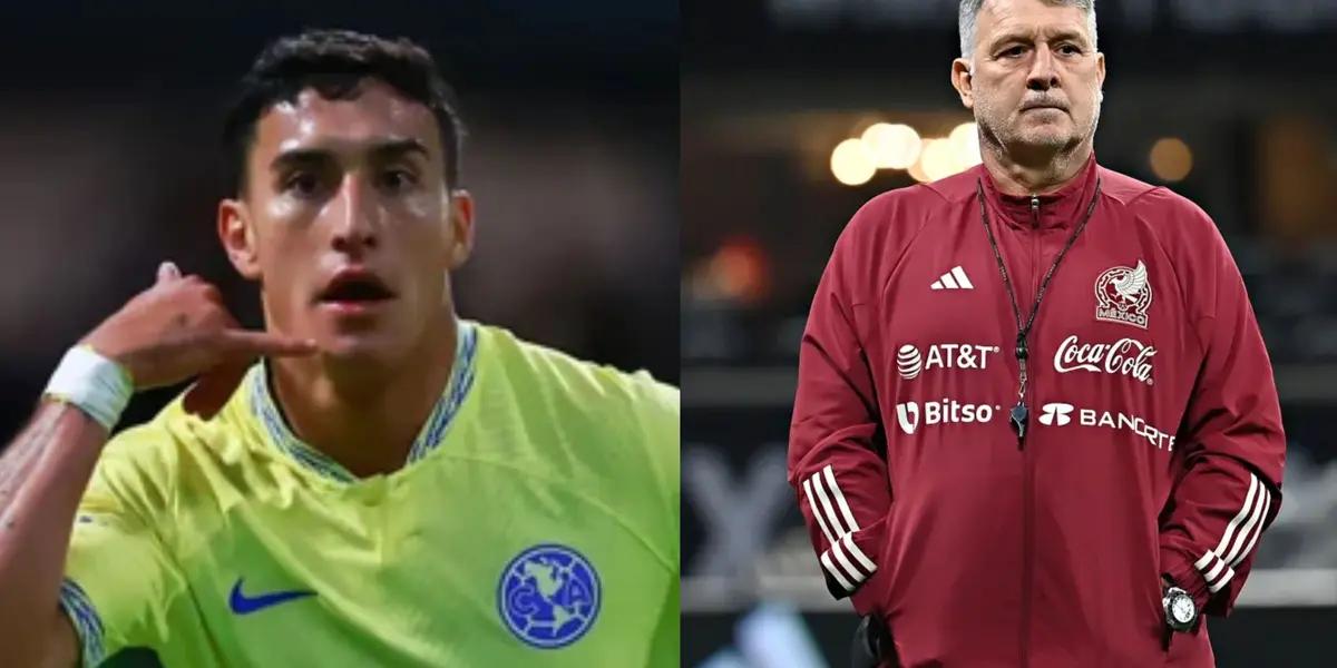 The good level of Alejandro Zendejas is already making Gerardo Martino think about it.