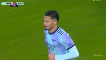 The Gunners tied the score in the 52nd minute with a goal by the French defender