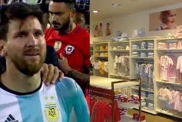 The historic FC Barcelona player who won a cup for Messi now sells children's clothing.