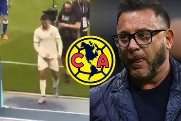 The image that was not seen on TV about Antonio Mohamed's obscene gesture