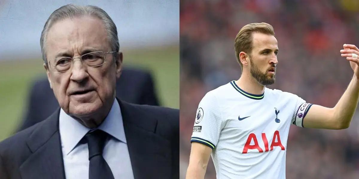 The incredible reaction of Florentino for the 200 million requested by Tottenham for Kane to sign at Real Madrid
