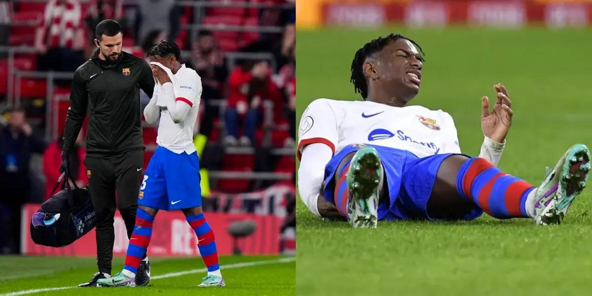 The injury of Alejandro Balde might be more serious than expected.