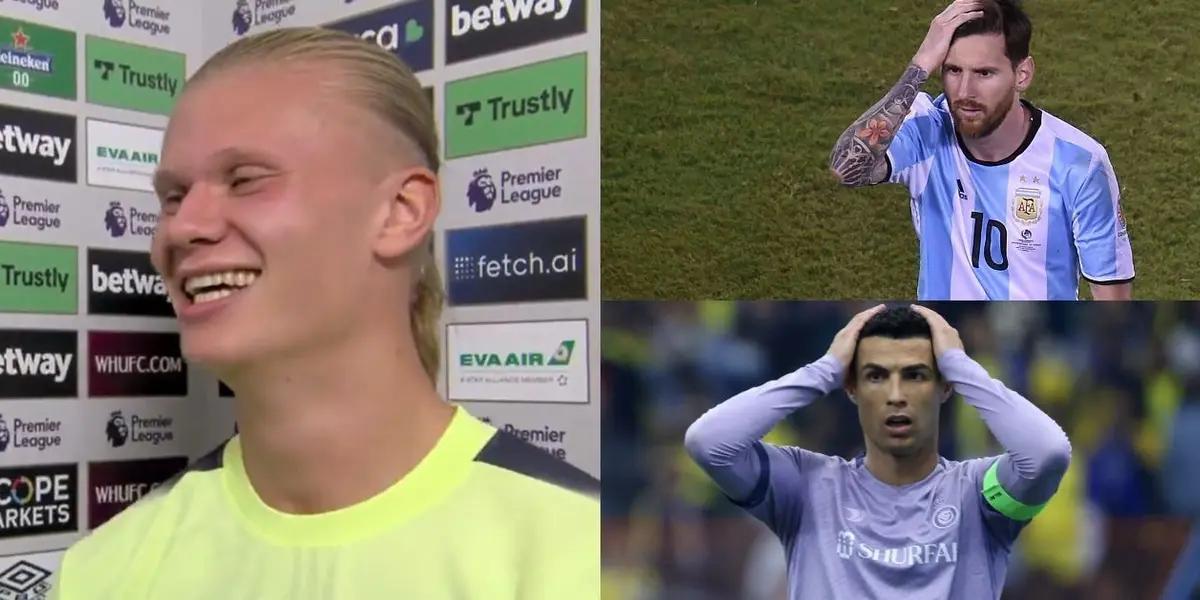 The Manchester City player, Erling Haaland, confessed to his idol, he is not Messi or Ronaldo