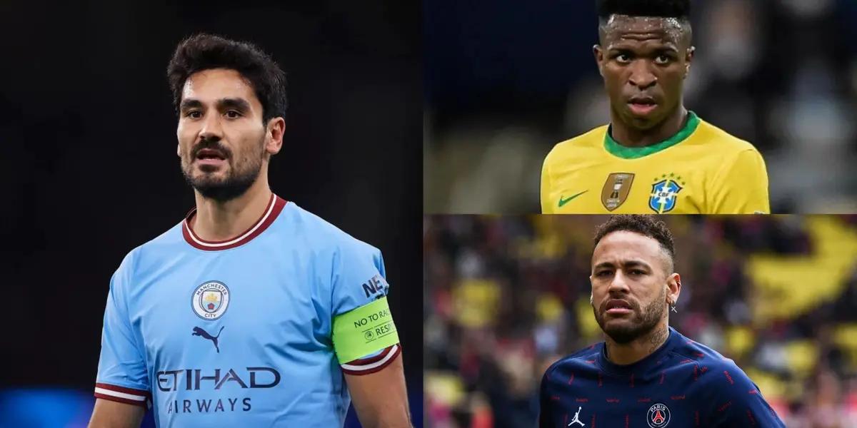 The Manchester City player would have chosen the best player in the world