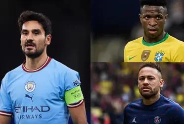 The Manchester City player would have chosen the best player in the world