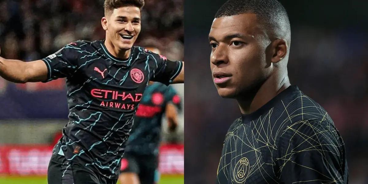 The Manchester City striker is standing out more than the PSG striker.