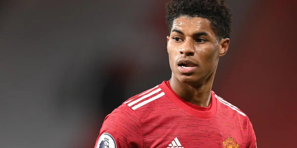 The Manchester United footballer received the MBE medal, after he helped feed millions of children in Britain during the COVID-19 pandemic.