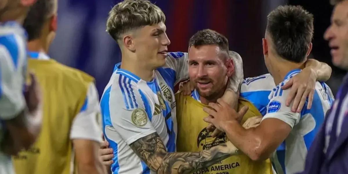 The Manchester United forward celebrated Argentina's victory in this way