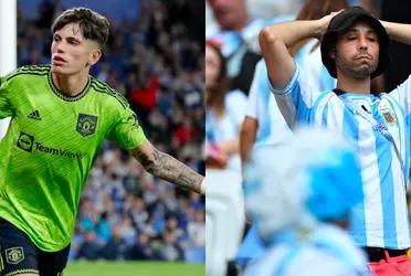 The Manchester United winger had a new slip on social media