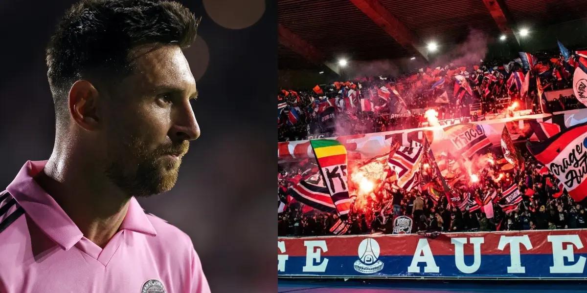 The message of the PSG ultras to Lionel Messi