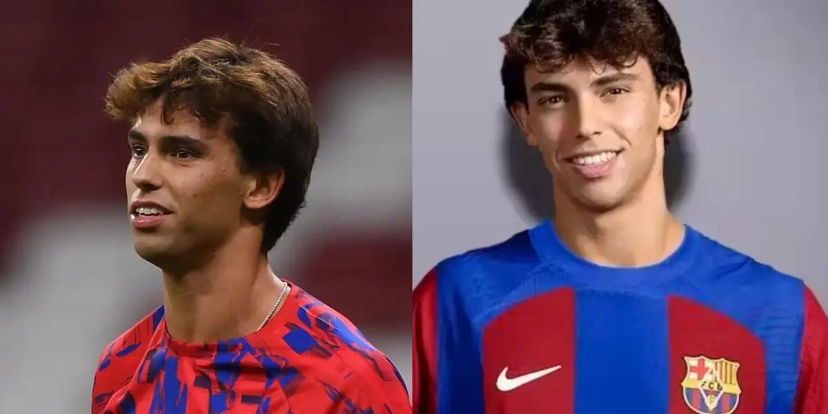 The message that Felix receives after his arrival at Barcelona