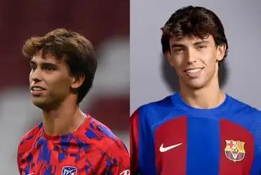 The message that Felix receives after his arrival at Barcelona