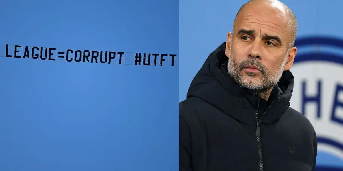 The message that was seen during Manchester City vs Liverpool FC