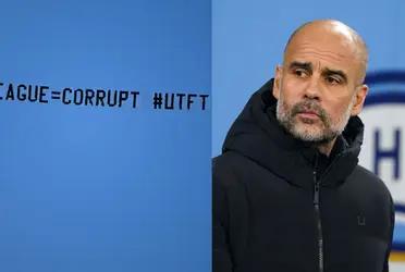 The message that was seen during Manchester City vs Liverpool FC