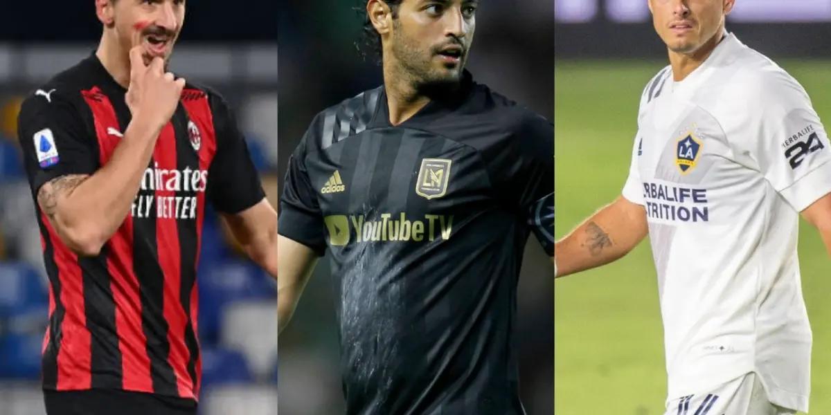 The Mexican attacker was compared with the Swedish legend, but end the season at the MLS in a level similar to the one of his compatriot.