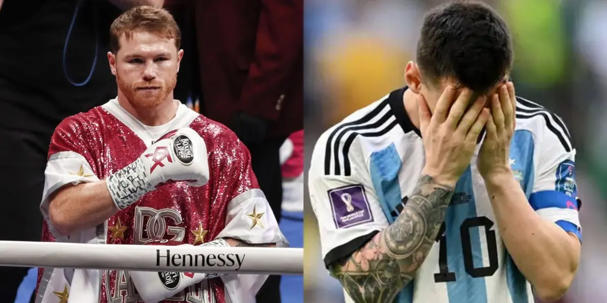 The Mexican boxer did not hesitate to send a strong message to the Argentine soccer player