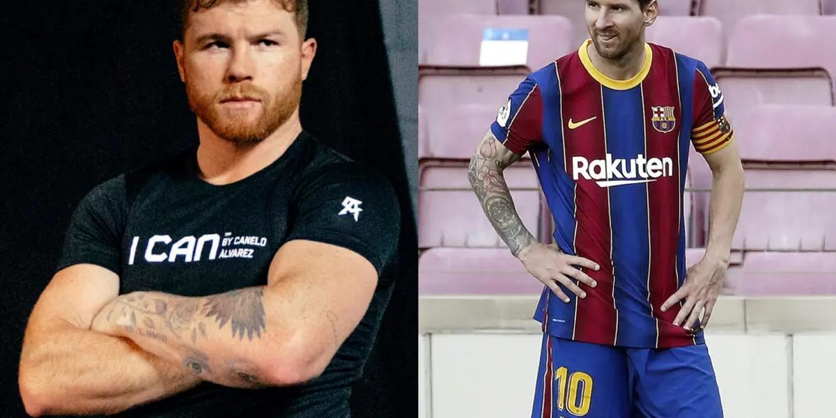 The Mexican boxer wore a model similar to the one that the soccer player usually uses