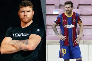 The Mexican boxer wore a model similar to the one that the soccer player usually uses