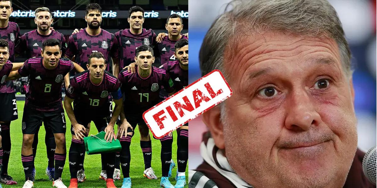 The Mexican national team loses an element, who had good conditions, but had no chance with Gerardo Martino. Farewell to the World Cup.