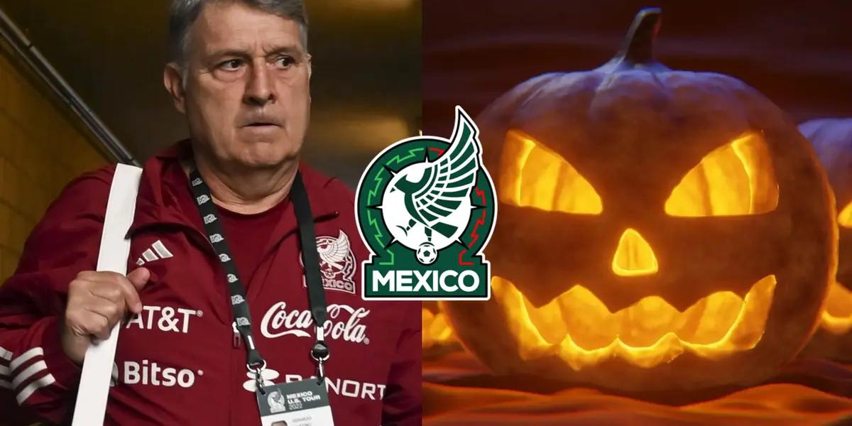 The Mexican national team was not spared from the Halloween theme and the fans gave Martino and his players a new nickname.