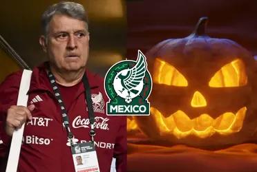The Mexican national team was not spared from the Halloween theme and the fans gave Martino and his players a new nickname.