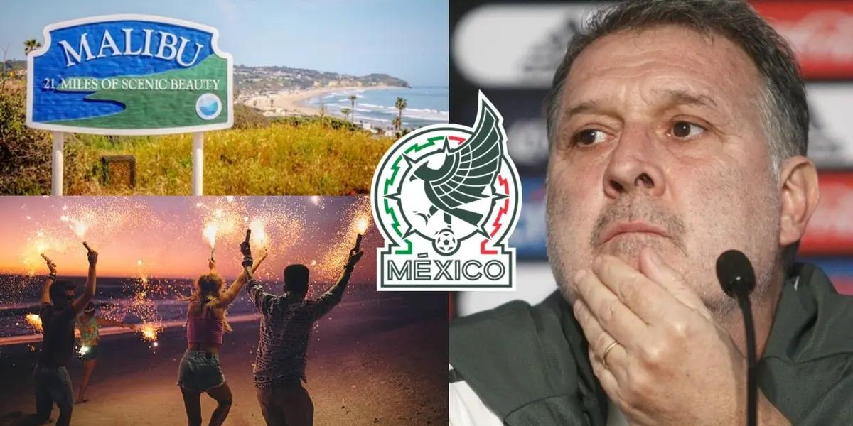 The Mexican player who instead of fighting for a place in El Tri went on vacation to the beach.