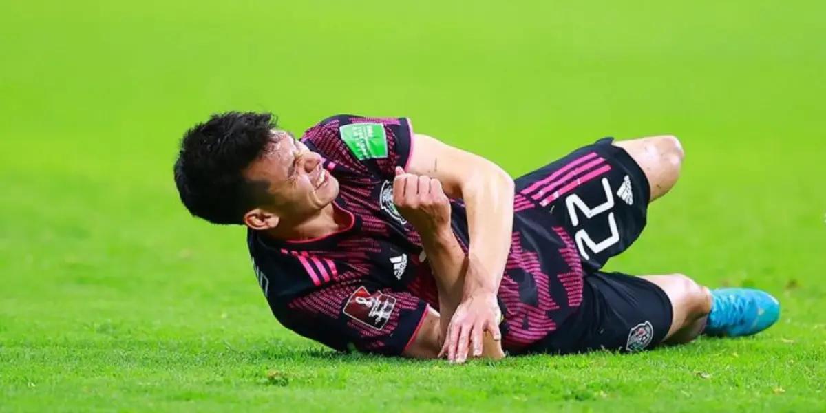 The Mexican suffered a severe shoulder dislocation on February 2 in the match against Panama.
