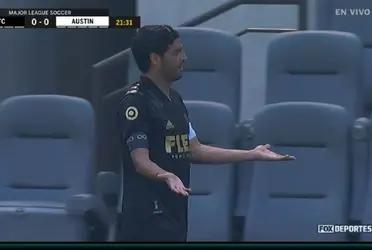 The Mexican was replaced after 21 minutes of the game