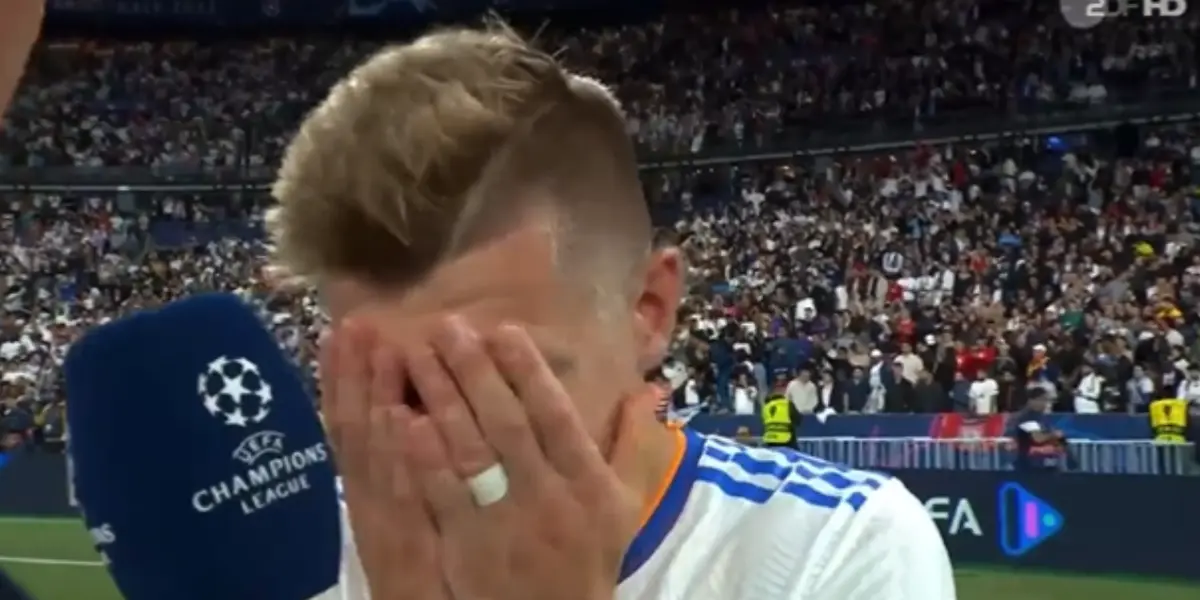 The midfielder got angry with the German reporter who asked him a question that made him angry after the UEFA Champions League final. 