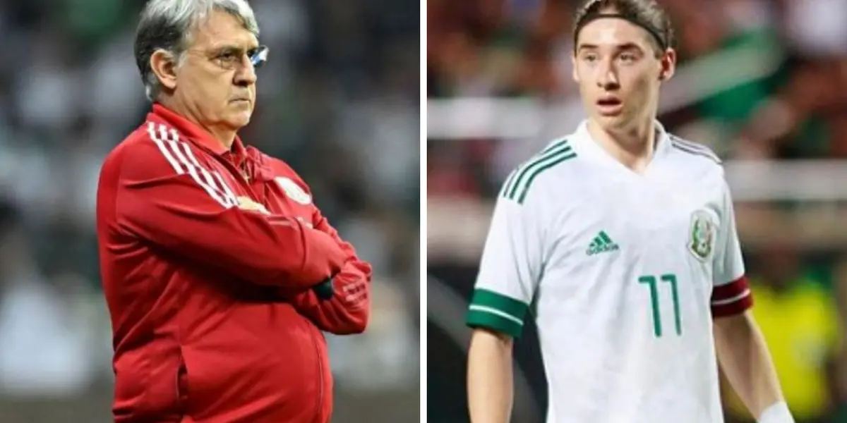 The midfielder who plays for Arsenal U23 has once again put pressure on the coach of El Tri.