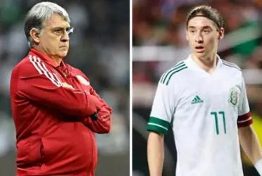 The midfielder who plays for Arsenal U23 has once again put pressure on the coach of El Tri.