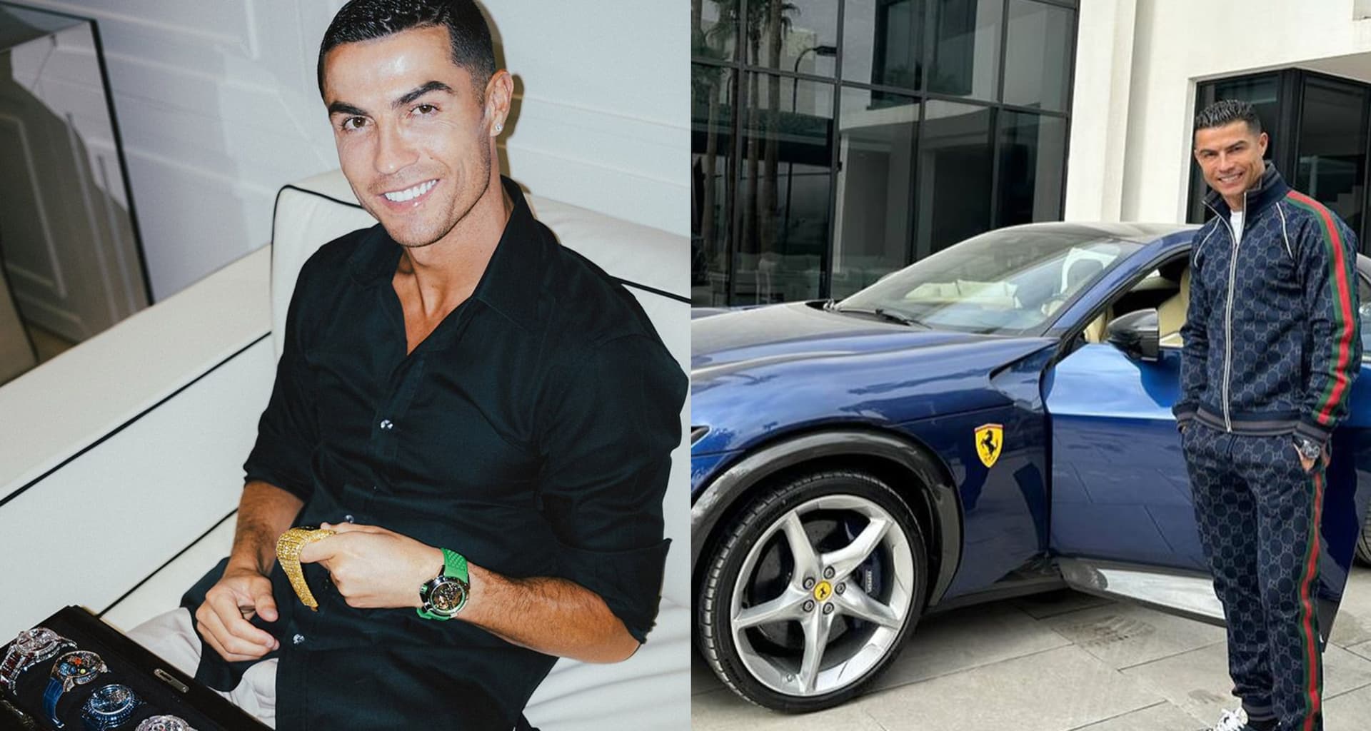 The millionaire watch that Cristiano Ronaldo bought to match his new Ferrari
