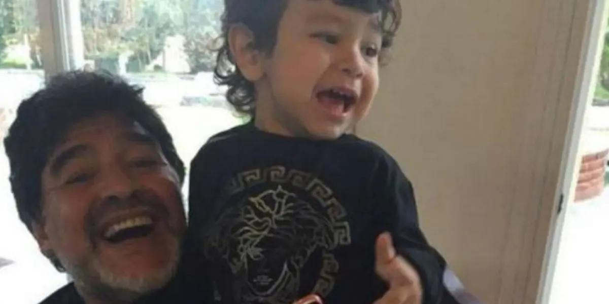 The mother of Diego Maradona's last son told that she is a friend of the best player of this sport and he will teach the young Diego Fernando, who is 7 years old to play.