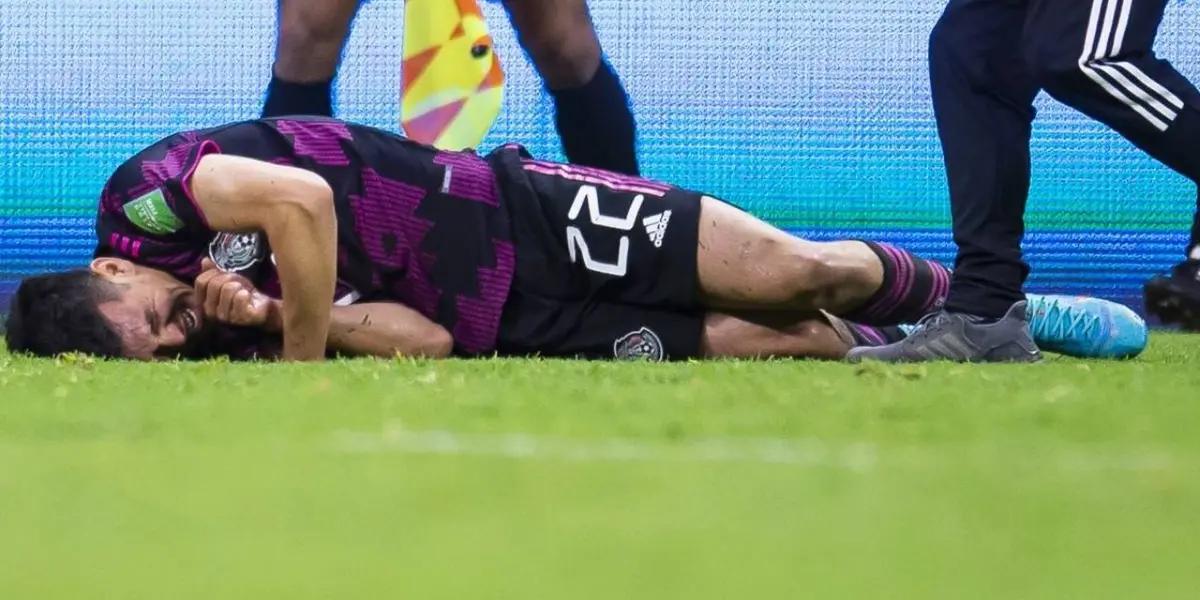 The Napoli and Mexican national team player was evaluated at a hospital near the Azteca Stadium.