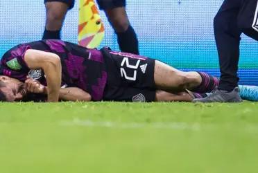 The Napoli and Mexican national team player was evaluated at a hospital near the Azteca Stadium.