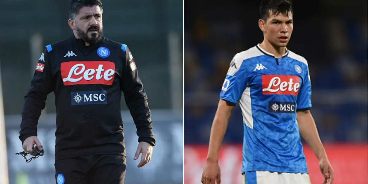 The Napoli coach has very different ideas about the Mexican forward and one day he loves him and the next he takes him out when his team is losing.