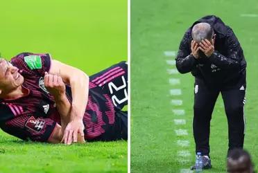 The Napoli striker was injured in a match in which Raúl Jiménez saved Gerardo Martino's job with a penalty.