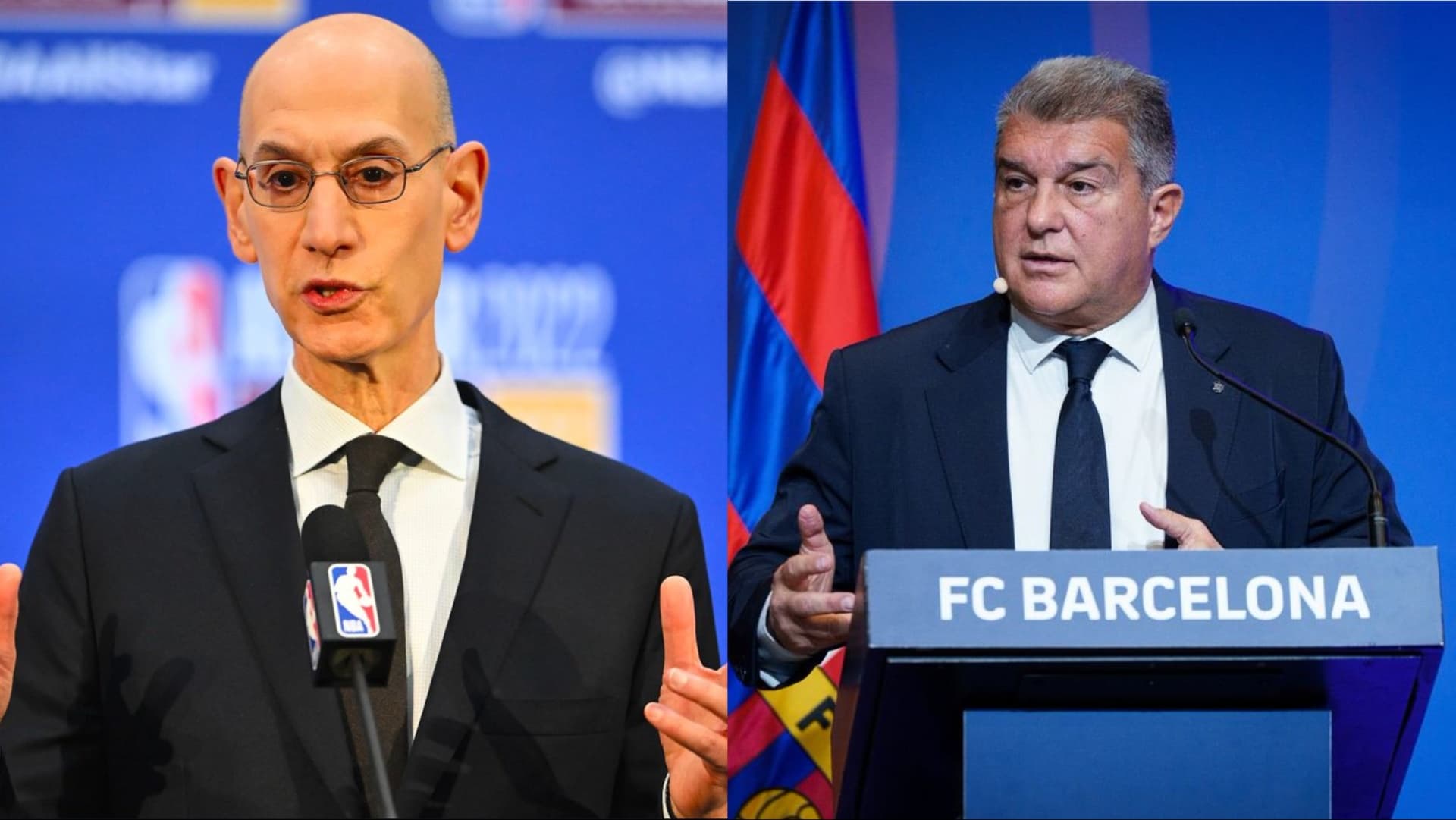The NBA Commissioner talked about NBA games potentially played in Barcelona.