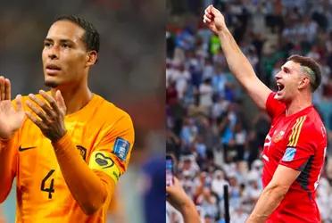 The Netherlands defender referred to the country's elimination of him and praised the Albiceleste goalkeeper