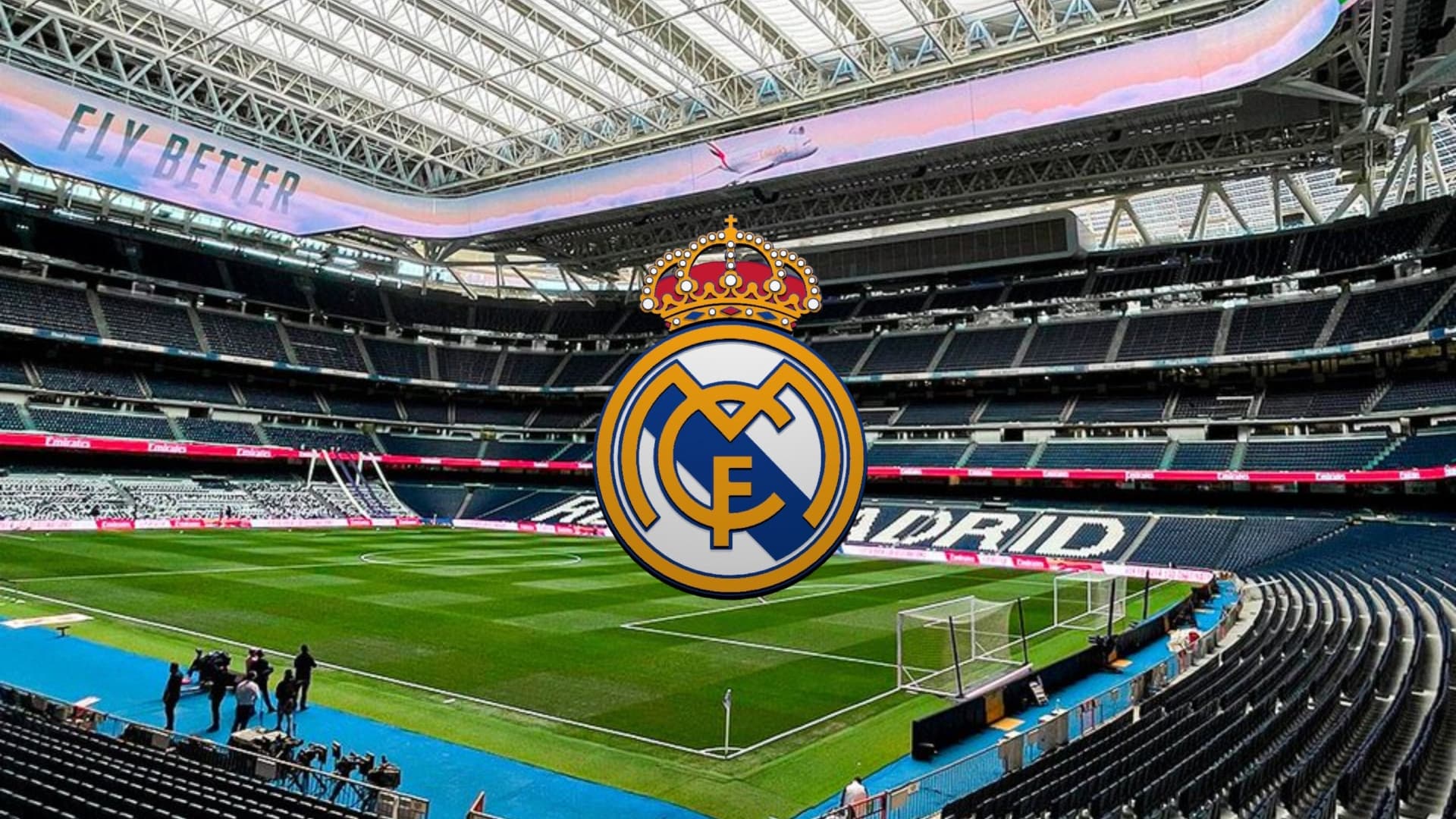 The newly renovated Santiago Bernabeu empty during the day.