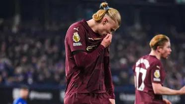 The Norwegian already reached three goals in 2025, Erling Haaland scored in the 57th minute