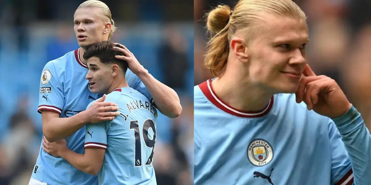 The Norwegian chooses the player he feels most comfortable with in front of goal and it is not Julian Alvarez.