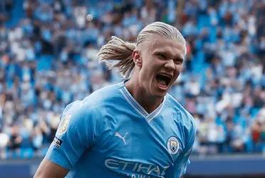The Norwegian made the 3-1 for Manchester City against Fulham.