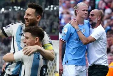 The Norwegian shone again in the Premier League and left a message for the world champions.