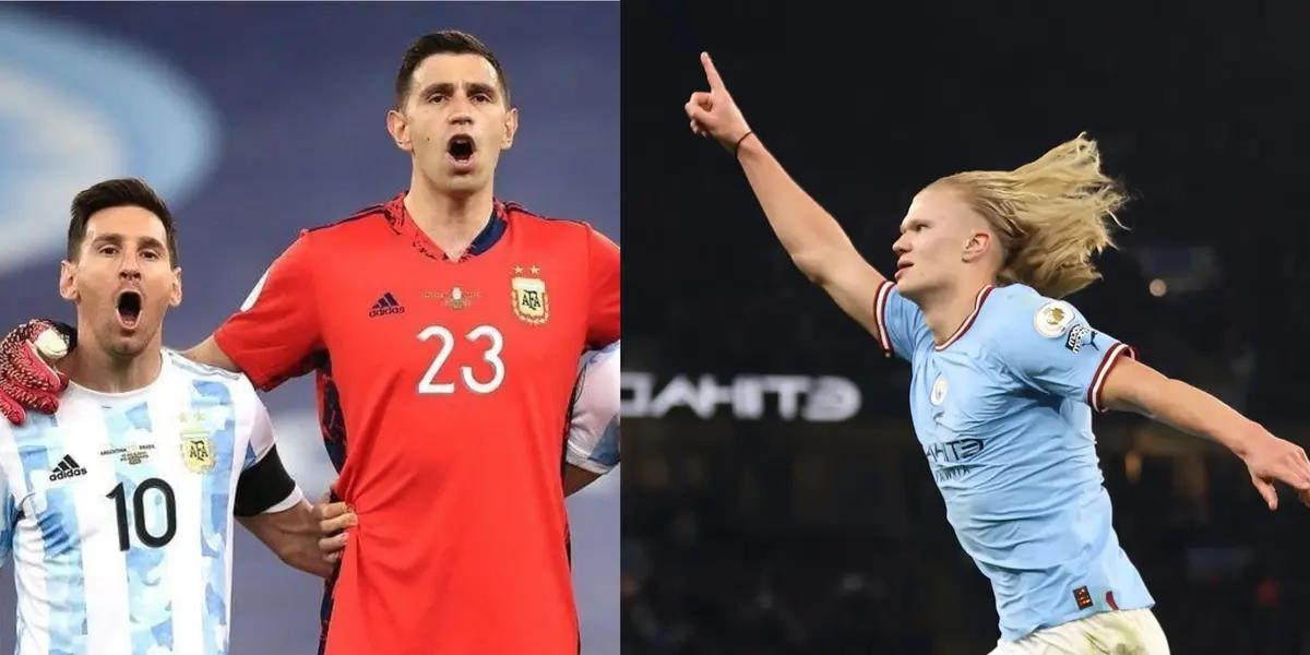 The Norwegian striker does not stop shining and the world champion had a great gesture with his teammate