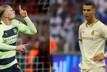 The Norwegian striker from Manchester City once again destroyed CR7.