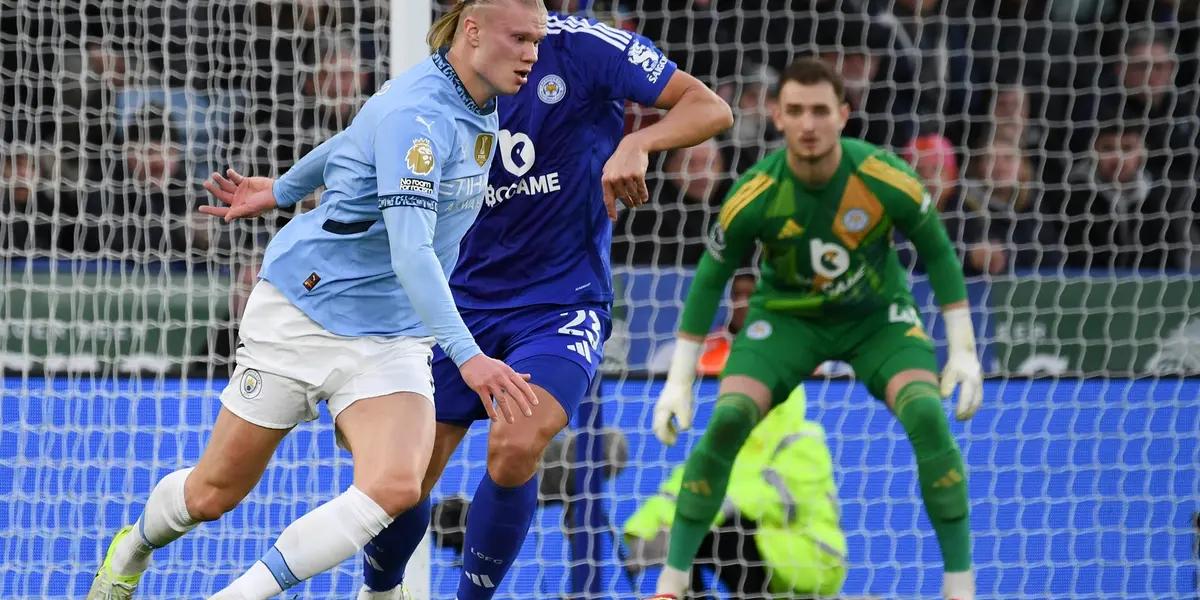 The Norwegian striker scored the 2-0 goal that brought the Citizens closer to a valuable victory