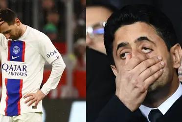 The now former Paris Saint-Germain player took a hard blow from the French.