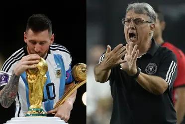 The player Messi beat in the World Cup and at what time he receives praise from the Inter Miami coach