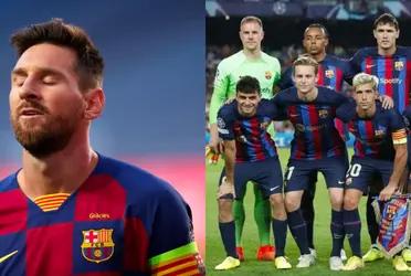 The player who arrived for free reduced his salary and now he is dismissed for Messi to arrive.